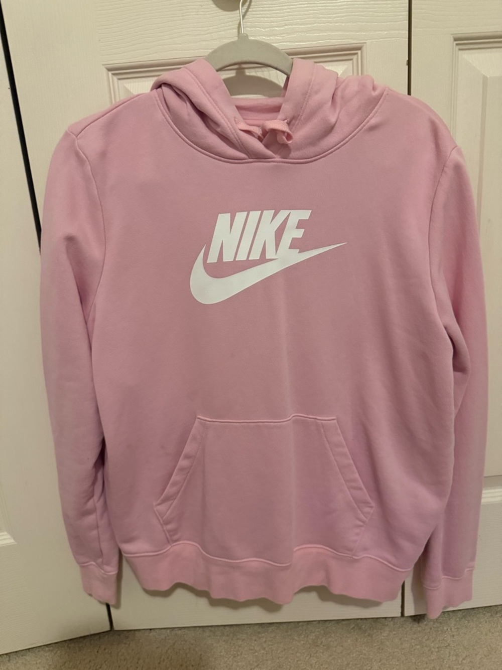 Nike Light Pink Hoodie with White Swoosh